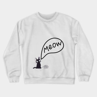 black kitten Crewneck Sweatshirt